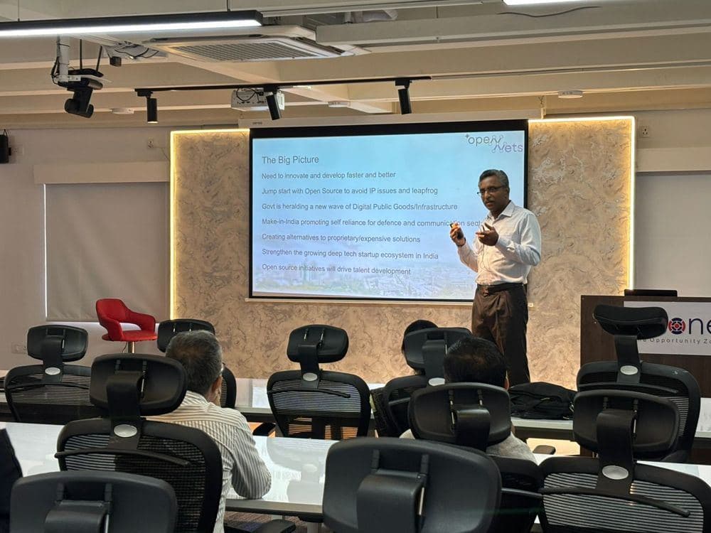 Shyam Kaluve presenting OpenNets